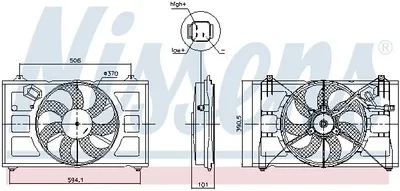 Image de NISSENS 850053 Ventilateur de radiateur