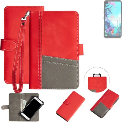 Produktbild von K-S-Trade Handy Schutzhülle für LG Electronics Q70 Hülle Portemonnee Brieftasche Klapphülle Kartenfächer Flip Wallet Case Etui