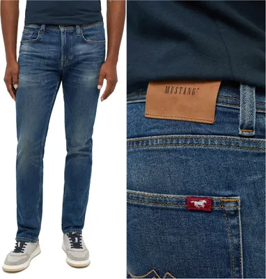 Produktbild von MUSTANG, Herren Jeanshosen, Slim fit, ORLANDO SLIM, W34 L32, Blau, Jeans, baggyjeans, buggy