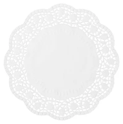 Produktbild von Demmler - Papier Tortenspitzen Unterlage Gebäck Rosendekor Weiß - Inhalt 100 Stück, Durchmesser ca. 36cm - 3621101001