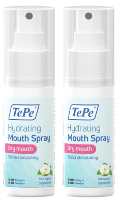 Produktbild von 2er Set TePe Feuchtigkeitsspendendes Mundspray, trockener Mund