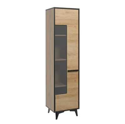 Image de AX LIVING Vitrine moderne Fabriani W1P Vitrine en chene Riviera