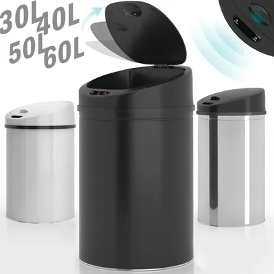 Obrázek produktu pro Bezdotykový odpadkový koš se senzorem, 60 l, černá