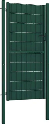 Produktbild von vidaXL Gartentor aus PVC und Stahl 100 x 164 cm Grün