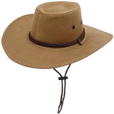 Image de Chapeau de safari avec protection contre le vent et la pluie, marron, 56-58 cm