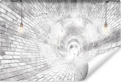 Produktbild von Muralo Vlies Fototapete ZIEGEL Tunnel 3D Effekt Abstraktion Br. 312cm x Hö. 219cm