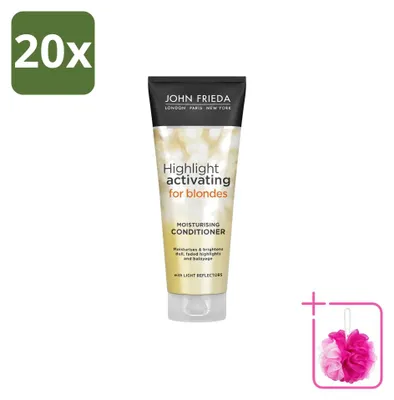 Obrázek produktu pro 20 kusů kondicionéru John Frieda Sheer Blonde pro zesvětlení vlasů - 250 ml - výhodná sada