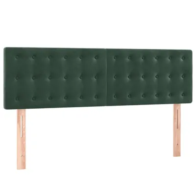 Produktbild von Kopfteile Dunkelgrün 144x5x78/88 cm Samt