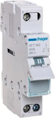 Immagine prodotto di Interruttore I-0-II top up 1P 40A SFT140 Hager