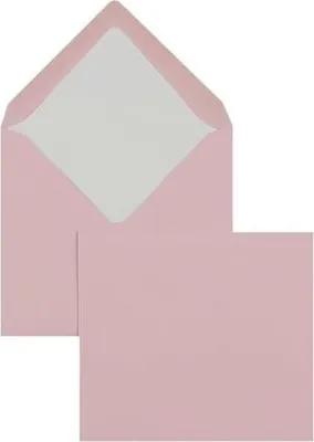 Produktbild von Briefumschläge 125x140mm 100g/qm gummiert VE=100 Stück flamingo
