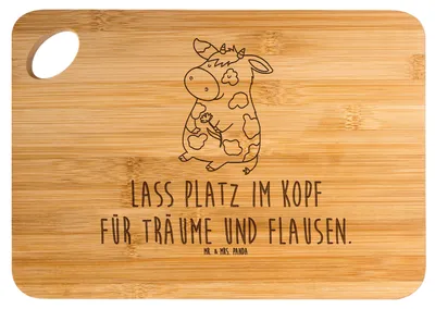 Produktbild von Mr. & Mrs. Panda Holzbrett Kuh - Transparent - Geschenk, Schneidebrett, Kühe, holzschneidebrett, Bauernhof, Hackbrett, Magie, Spruch, Frühstücksbrett, Milch, Brett