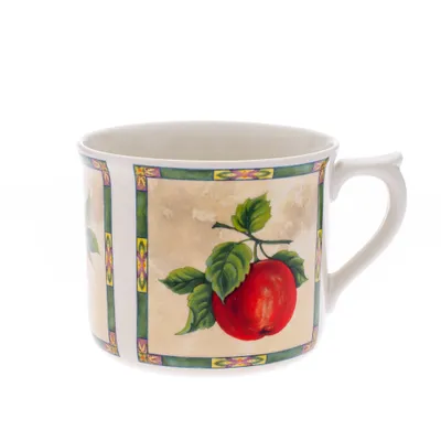 Obrázok produktu pre Hrnček 0,7 l, karlovarský porcelán Leander Meadows, ovocie, slonová kosť