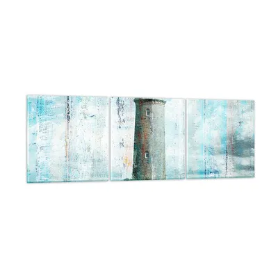 Produktbild von Bilder auf glas - laterne rock - 90x30cm - Glasbilder - Wandbilder - Bilder - Kunstdruck - zum Aufhängen bereit - Wanddekoration aus Glas - Glas Bilder - Wandbild auf Glas - 3 Teile - GCA90x30-3897