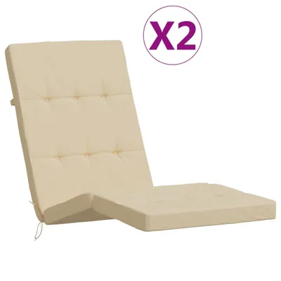 Immagine prodotto di Cuscini per sdraio 2 pezzi. Tessuto Oxford beige