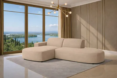 Produktbild von Kaiser Möbel Ecksofa Cursal Atelier, Stoff Salvador, Beige, Links