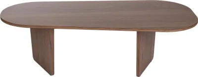 Produktbild von Skye Decor, Ovalis - Walnut, Couchtisch, Nussbaum, 100 % Melaminplatte, 130 x 65 x 40 cm