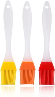 Image de Brosses de cuisine et pour barbecue en silicone, lot de 3 pièces