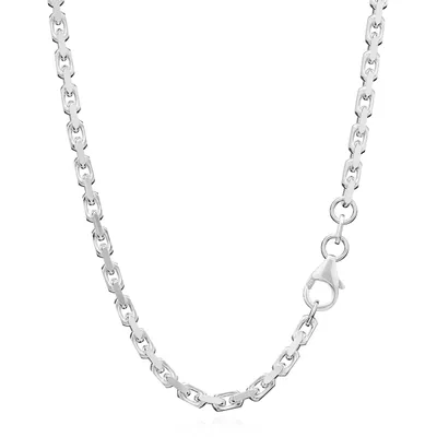 Produktbild von 42cm Massive Ankerkette 925er Sterlingsilber Kette Diamantiert 3,0mm 14,7g 8957