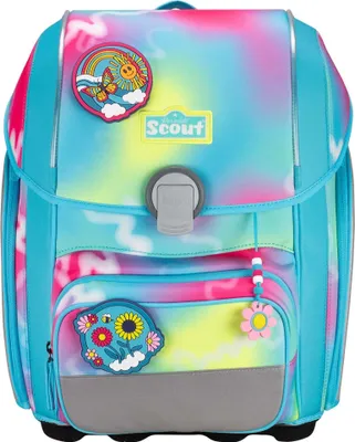 Produktbild von SCOUT Genius Schulranzen Set 4 tlg. Safety Light Happy Rainbow