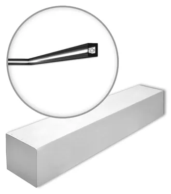 Immagine prodotto di NMC IL12 BLACK-box WALLSTYL Noel Marquet 1 cartone con 30 strisce decorative Cornice per soffitto Illuminazione indiretta stile moderno colore nero | 60 m