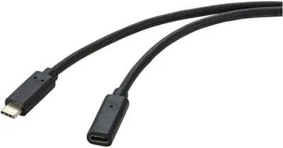 Produktbild von Renkforce USB-Kabel USB 3.2 Gen2 USB-C® Stecker, USB-C® Buchse 2.00 m Schwarz PVC-Mantel RF-4755222