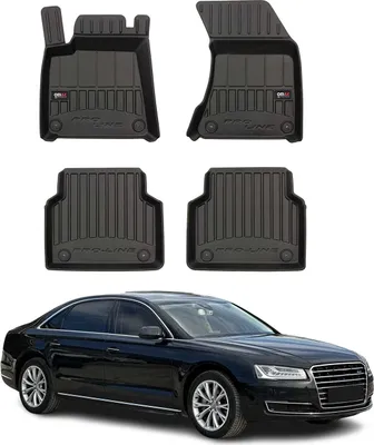 Zdjęcie produktu dla 2009-2018 Dywaniki podłogowe TPE do Audi A8 D4 czarne 4 szt