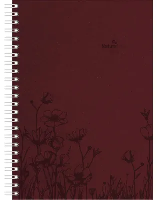 Obrázok produktu pre Týždenný plánovač Nature Line Flower 2026 - vreckový kalendár A5 - 1 týždeň 2 strany - krúžková väzba - 128 strán - ekologický kalendár - s tvrdými obalmi - edícia Alfa