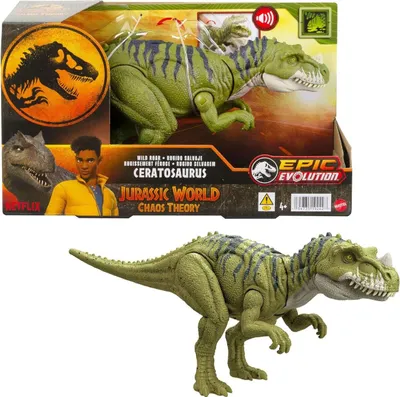 Produktbild von Mattel HTK74 - Jurassic World - Wild Roar - Creatosaurus mit Sound
