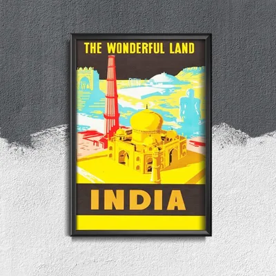 Produktbild von Poster - Canvas - Leinwand - 42 cm x 59,4 cm - Indien Wonderland