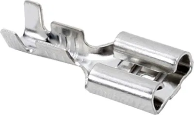 Produktbild von 100x Buchsenkabelschuhe 4,8 mm - Verzinnte Steckbuchse - Schnellanschlussklemme für elektrische Kabel - 100 Stück [05293].