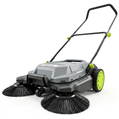 Produktbild von Outsunny Kehrmaschine manuell mit 68 cm Kehrbreite, 24 L Schmutzbehälter