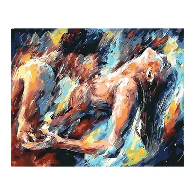 Produktbild von Gemälde BY NUMBERS WITH FRAME Gemälde - Abstraktion, Passion 40x50 cm