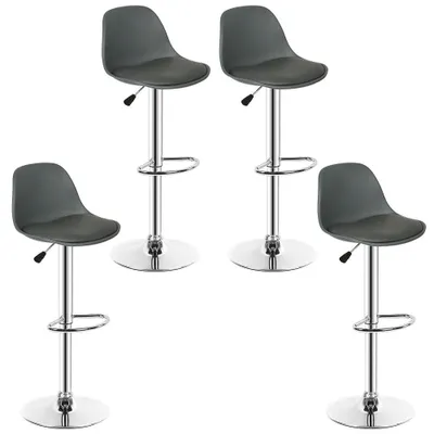 Immagine prodotto di Sgabello da bar - Sgabello da cucina - Sedia da bistrot - Set di sgabelli da bar - Altezza seduta regolabile