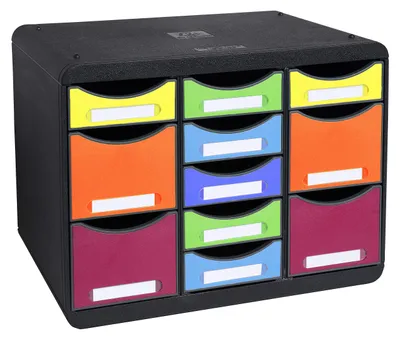 Immagine prodotto di Exacompta 313798D Cassettiera Iderama STORE BOX MULTI 11 cassetti arcobaleno