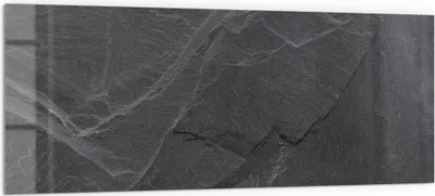 Produktbild von DEQORI Küchenrückwand Glas 125x50 cm 'Schiefersteinoptik' Spritzschutz Bad Rückwand