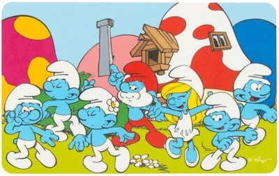 Immagine prodotto di I Puffi - Tagliere "Puffiland" per la colazione in Resopal