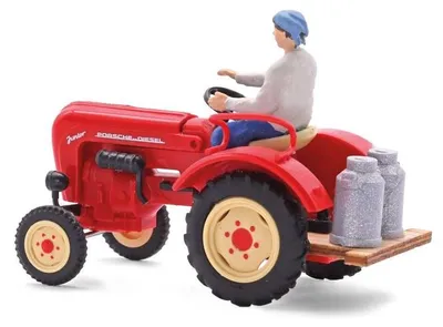 Produktbild von Busch Traktor Porsche m. Bäuerin 50013
