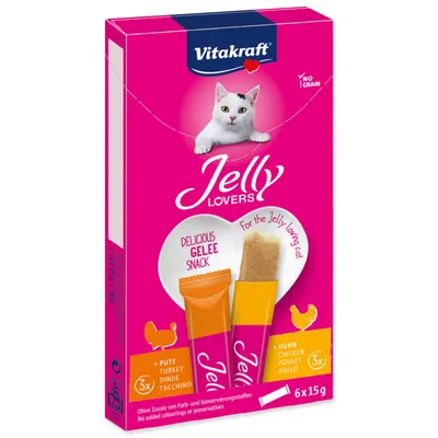 Obrázek produktu pro Vitakraft Jelly Lovers, Kuřecí maso, Turecko, 90 g, Bez obilovin