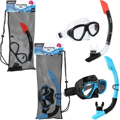 Produktbild von SportX Adult Schnorchelset **** Erwachsener, Schwarz, Universal, Kunststoff, China, 410 mm
