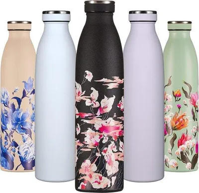 Productafbeelding van Isolatiekan 750 ml, inklapbaar, herbruikbare metalen dubbelwandige vacuümfles van roestvrij staal, isolerende roestvrijstalen sportfles, isolerende, BPA-vrije drinkfles