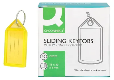 Obrázok produktu pre Q-CONNECT KF10479, Žltá, 55 mm, 30 mm, 5 mm, 40 kusov, Čína