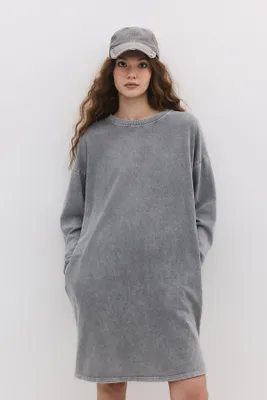 Produktbild von Oversize-Lang-Sweatshirt, Grey, S