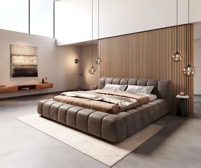 Produktbild von DELIFE Polsterbettgestell Cutio 180x200 cm Mikrofaser Taupe Vintage