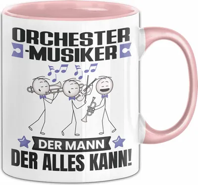 Produktbild von Orchestermusiker Tasse Geschenk für Orchestermusiker Der Mann Der Alles Kann Geschenkidee zum Geburtstag (Rosa)