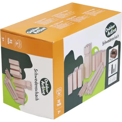 Produktbild von Outdoor active Schwedenschach Kubb 21-teilig