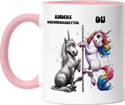 Produktbild von Andere Schwiegermütter Du Einhorn Tasse Rosa Schwiegermutter Einzigartig Geschenk