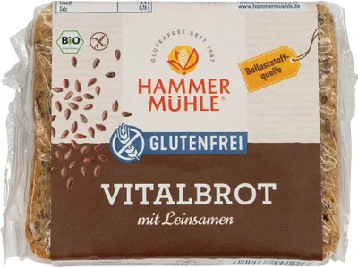 Produktbild von Hammermühle Vitalbrot mit Leinsamen -- 250g