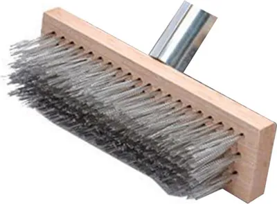 Produktbild von Hochleistungs-Bodenbürste für raue Oberflächen, Edelstahldraht-Deckschrubber-Reinigungswerkzeug, 20 cm
