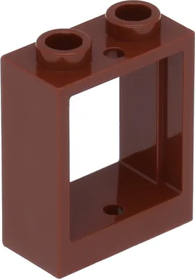 A single LEGO brick with a hollow center and two studs on top.