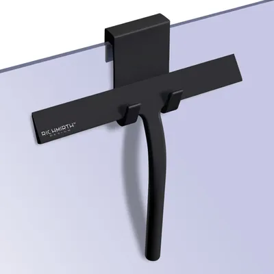 Image de Raclette de douche en caoutchouc de silicone, 22,9 cm, noire